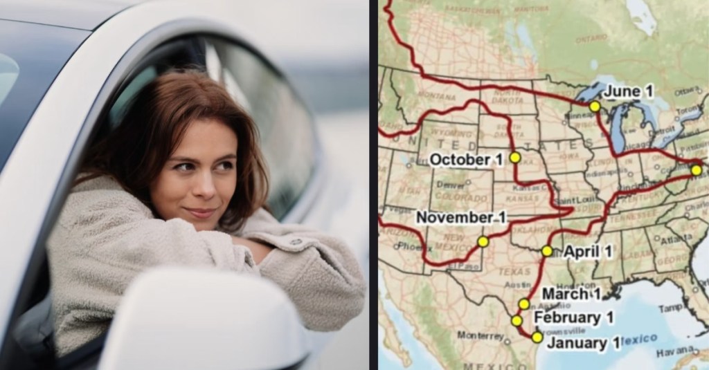 Follow This Road Trip Map for a Full Year of 70 Degree Weather