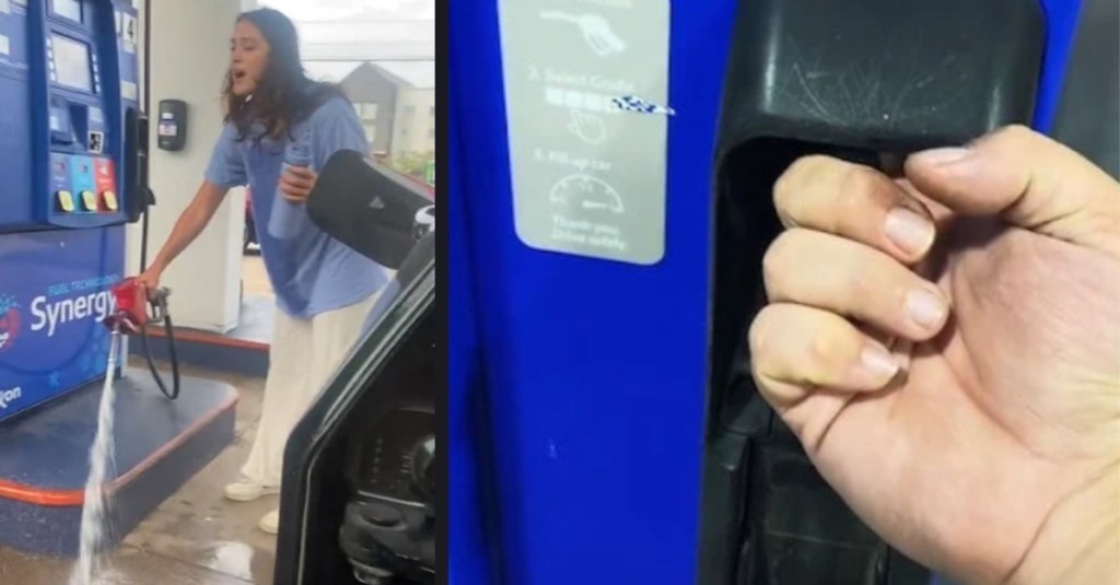 A Gas Station Attendant Shows How to Turn off an Unstoppable Gas Pump