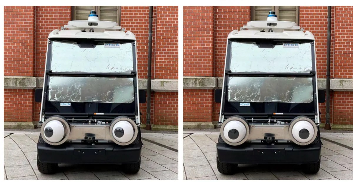  In The Age Of Self Driving Cars, Massive Googly Eyes Could Make The Road Safer
