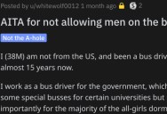 Bus Driver Won’t Let Men Ride His Bus. Is He Wrong?