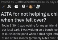 Man Asks if He’s a Jerk for Not Helping Out a Kid Who Fell Down