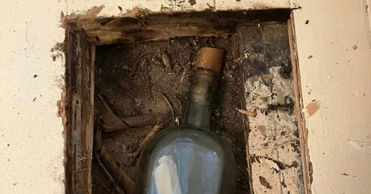 Bottle in floorboards featured image 135 Year Old Message in a Bottle Found in Scotland Could be Oldest Ever
