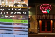 A Chili’s Customer Called Out the Restaurant’s Kiosk Tip Limit