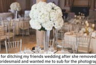 Is She Wrong for Ditching Her Friend’s Wedding After She Was Replaced as a Bridesmaid? People Responded.