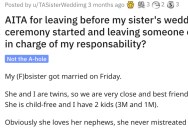 Woman Wants to Know if She’s Wrong for Leaving Her Sister’s Wedding Early