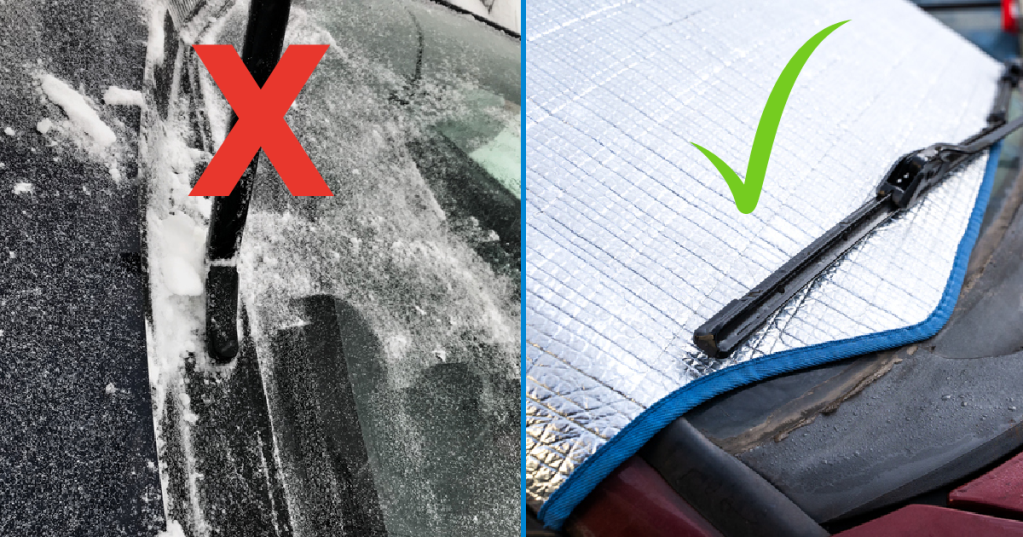 Why You Really Shouldn't Leave Your Windshield Wipers Up In The Winter