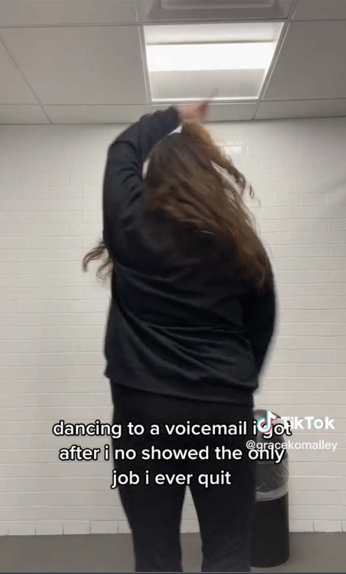 Screen Shot 2022 12 13 at 10.20.24 PM This Girl Has Gone Viral For Dancing To The Voicemail Her Boss Left After She Quit By Not Showing Up