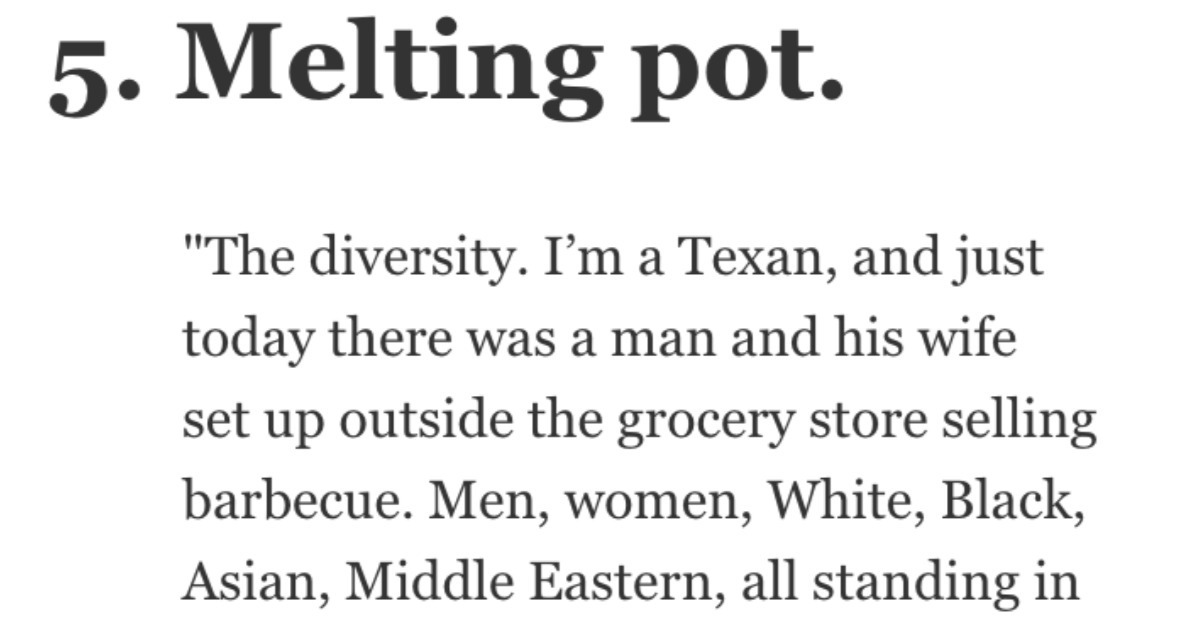 What's Good About Your Country? Here's What Folks in America Had to Say.