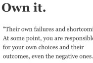 What Should People Take Responsibility for Instead of Blaming Society? People Responded.