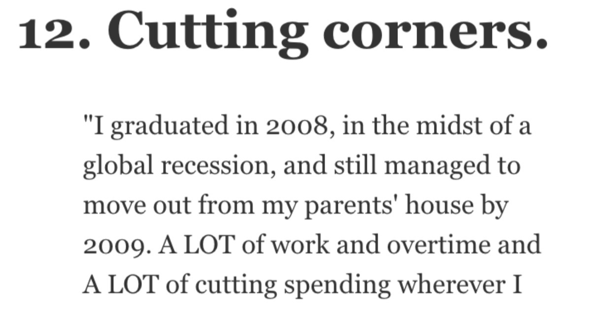 How Did You Manage to Move Out of Your Parents' House Before the Age of 30? People Responded.