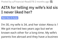 Man Asks if He’s Wrong for Telling His Wife’s Sister That He Never Liked Her