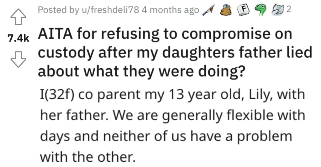 She Refuses to Compromise About the Custody of Her Kids. Is She Wrong?