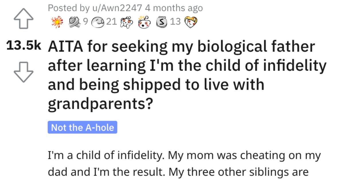 Are They Wrong For Wanting to Find Their Biological Father? Here's What  People Said. » TwistedSifter