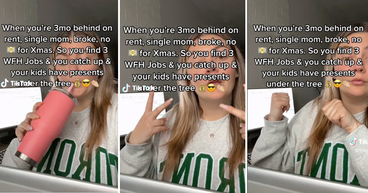 Single Mom Says She Has Three Work-From-Home Jobs To Make Ends Meet