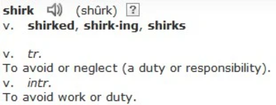 Definition of Shirk Report The Shirk Report   Volume 725