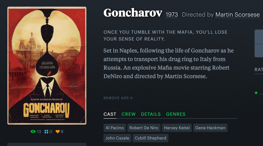 Screen Shot 2023 01 08 at 3.25.27 PM What is GONCHAROV? A Martin Scorsese Film That Doesn’t Actually Exist And Is A Big Hit Online
