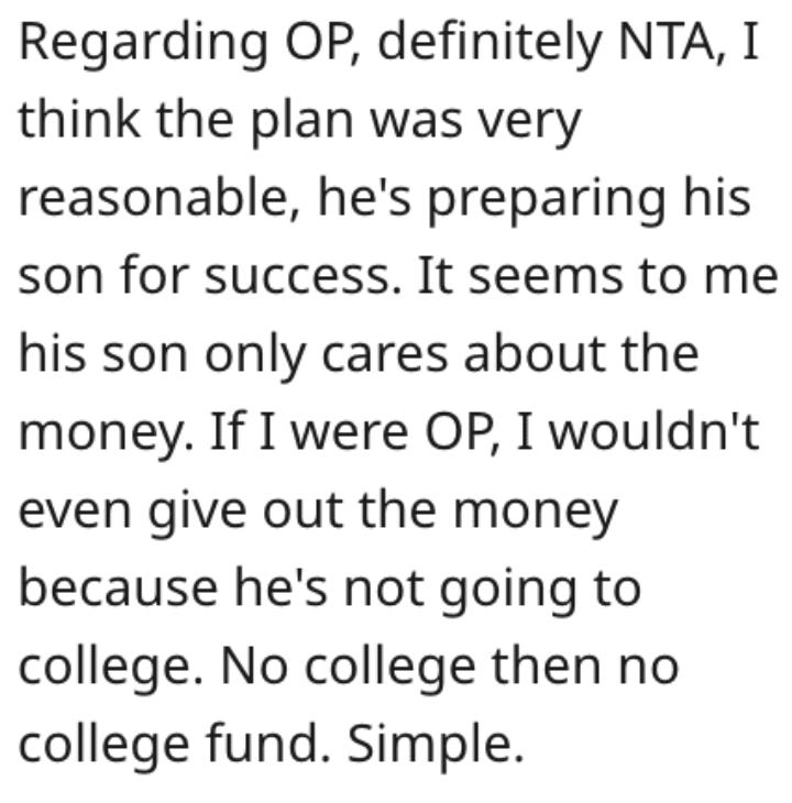 Screen Shot 2023 01 11 at 11.21.55 AM Is He Wrong for Holding His Son’s College Fund Hostage? People Responded.