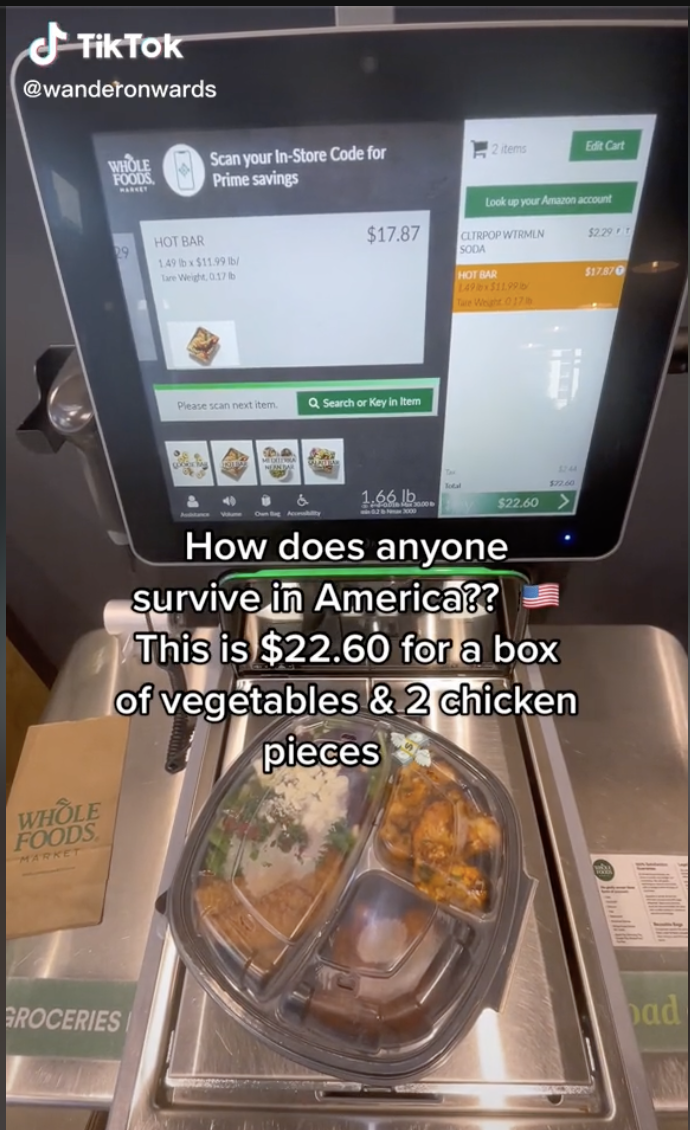 Screen Shot 2023 01 16 at 9.19.53 PM Woman Goes Viral After Sharing How Much She Paid For A Single Meal At Whole Foods