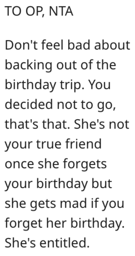 Screen Shot 2023 01 19 at 9.30.12 AM Woman Asks if She’s Wrong for Causing Her Friend’s Birthday Trip to Be Canceled