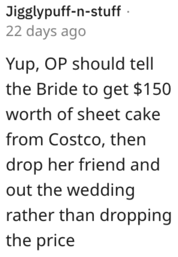 Screen Shot 2023 01 26 at 8.51.12 AM She Refuses to Make Her Friend’s Wedding Cake at a Big Discount. Is She Wrong?