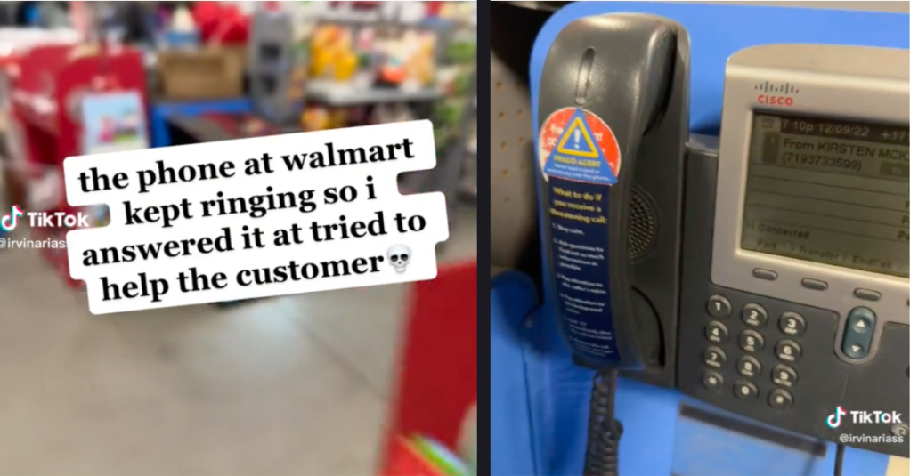 A Customer Answered the Phone at Walmart When No Employees Were Around
