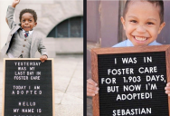 12 Wholesome and Happy Photos of Kids on Their Adoption Days