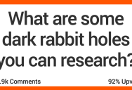 What Dark Rabbit Holes Can You Research if You’re Bored? Here’s What People Said.