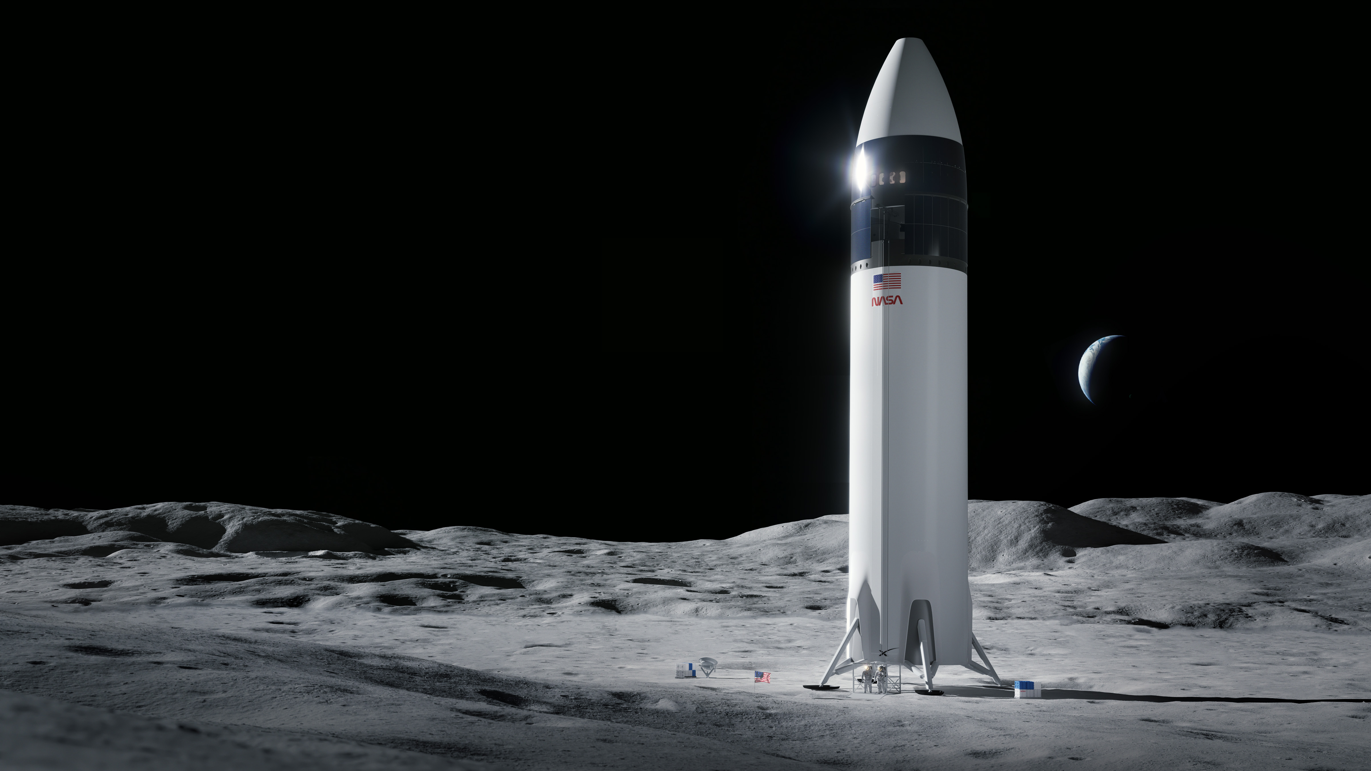 spacex starship hls artemis iii 2 crew NASA Says Humans Will Be Back On The Moon In 2025