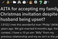 She Accepted Her Family’s Christmas Invitation and It Made Her Husband Upset. Was She Wrong?