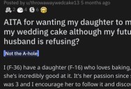 She Wants Her Daughter to Make Her Wedding Cake Even Though Her Partner Is Refusing. Is She Wrong?