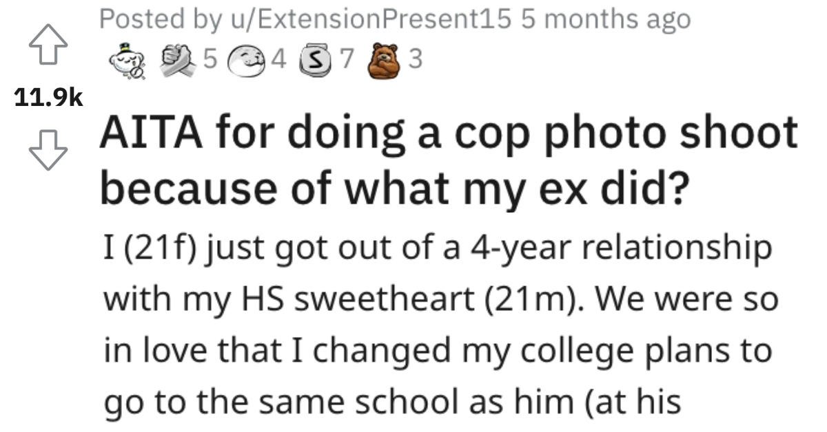 Woman Wants to Know if She's a Jerk for Doing a Cop-Themed Photo Shoot