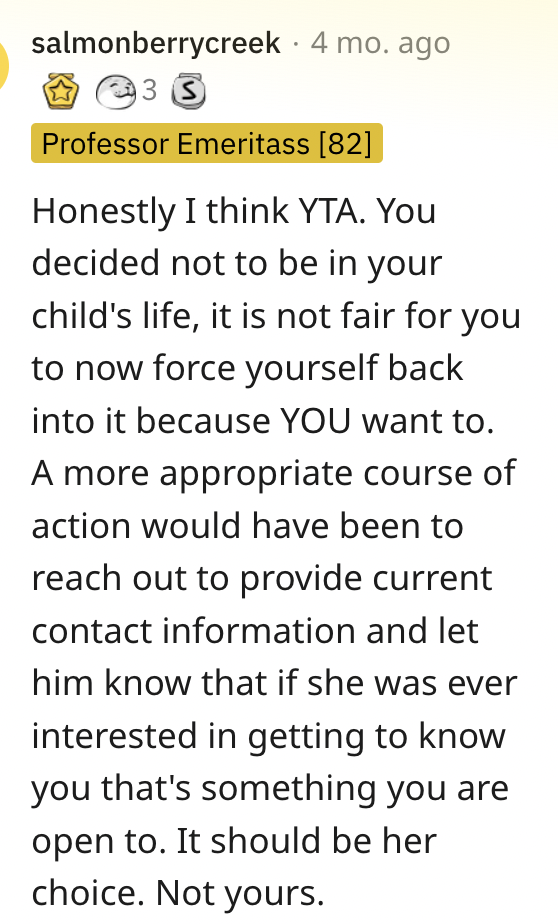 Screen Shot 2023 02 27 at 12.44.57 PM Is This Woman Wrong For Wanting To Contact The Daughter She Gave Up?