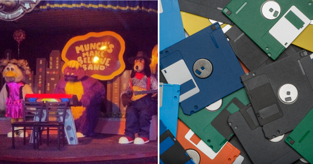 Here's Why The Robots At Chuck E. Cheese Are Still Powered By Floppy Disks.