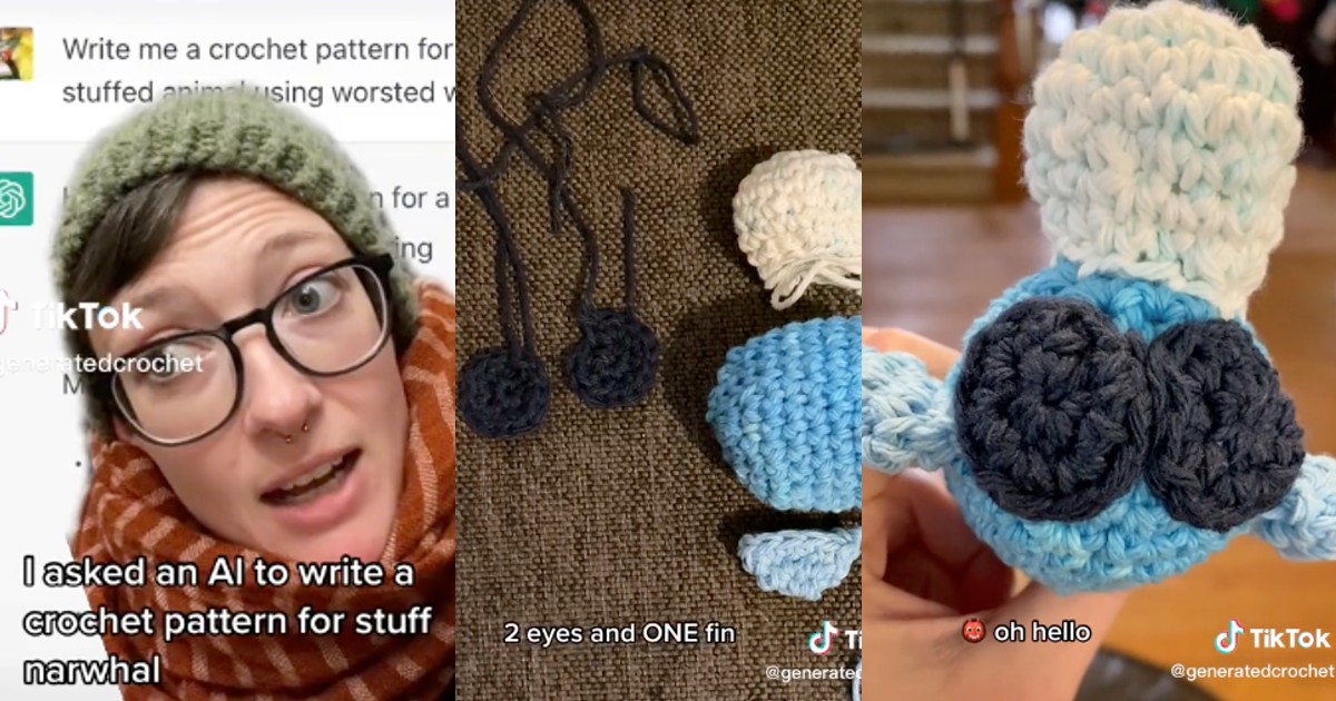 TikToker Goes Viral For AI-Created Crochet Stuffed Animals
