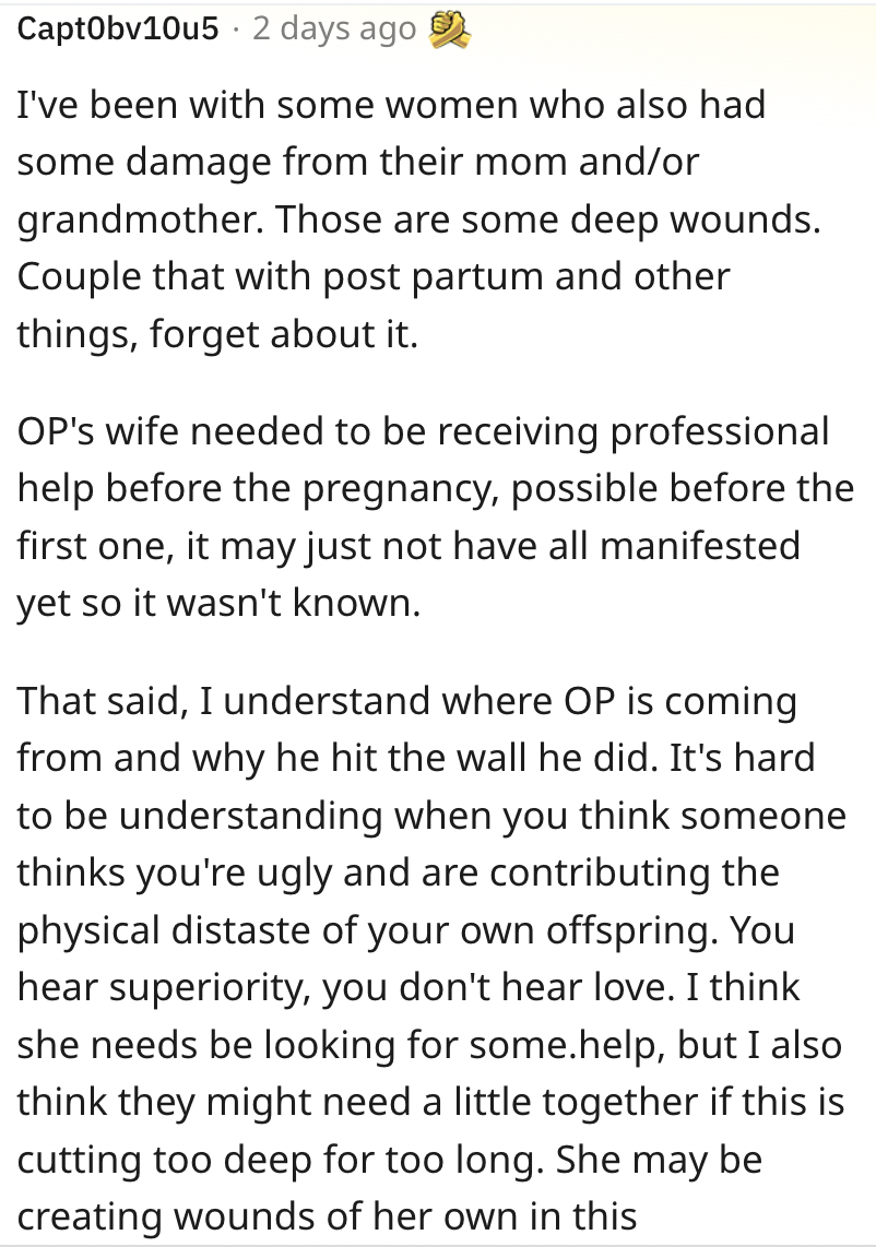 Screen Shot 2023 03 31 at 8.08.25 PM Dad Asks How Far Is Too Far When Commenting On An Infants Looks?