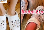 Bedazzled Crocs Are All the Rage for Brides at Their Weddings