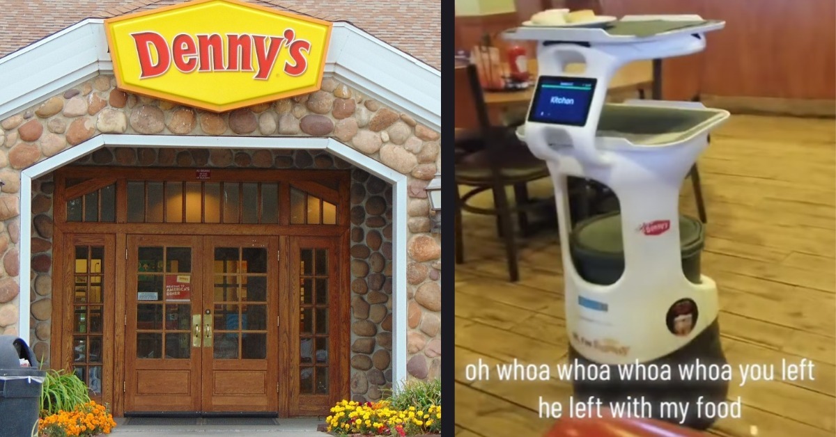 New Denny's robotic server at northeast Fresno location 