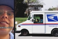A US Postal Service Driver Got Stuck Inside a Customer’s Gate While Making a Delivery