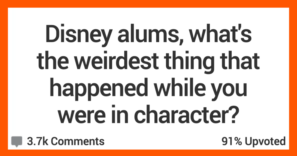 Disney Character Alums Recall Their Weirdest In-Character Experience