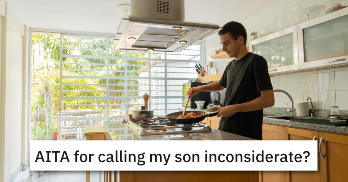 Is She Wrong For Trying To Force Her Son To Cook For The Family?