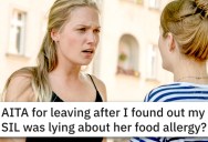 Did This Woman Overreact To Learning Her Sister-In-Law Lied About A Seafood Allergy?