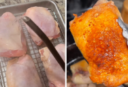Why You Should Start Pouring Boiling Water On Your Chicken Thighs