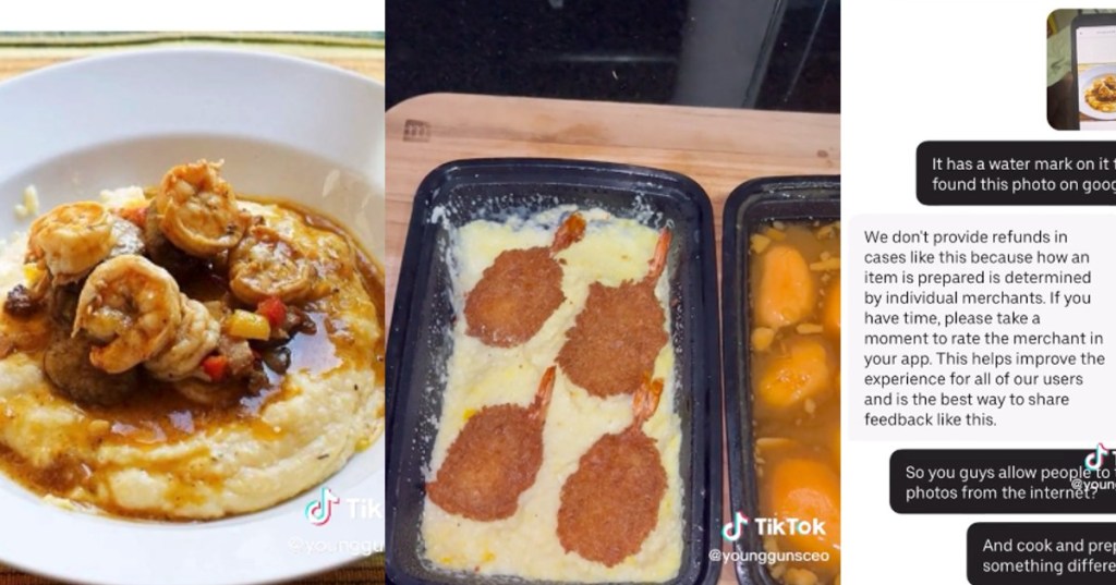 Guy Complains When UberEats Order Is Wildly Different From Pics, But UberEats Refused To Refund