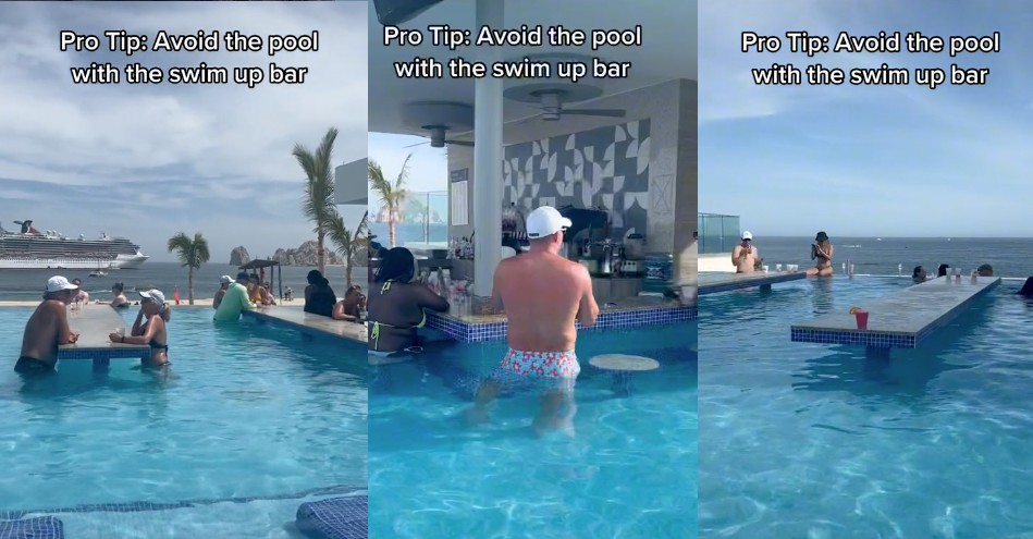 This TikTok Video Says Avoid Swim-Up Pool Bars Because of One Reason