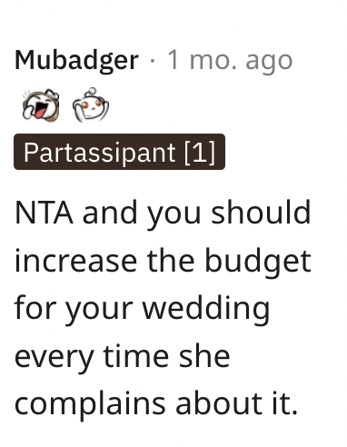 Screen Shot 2023 04 16 at 8.29.01 AM Would You Limit Your Wedding Budget In Order To Let Your Sister In Law Have A Win?