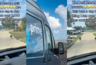 An Amazon Driver Shared Video of Encountering Two Huge Dogs in a Customer’s Yard