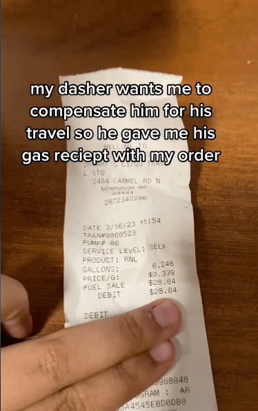 Screenshot 2023 07 03 at 5.28.01 PM A Woman Said a DoorDash Driver Asked Her to Pay For His Gas... And DoorDash Responded!