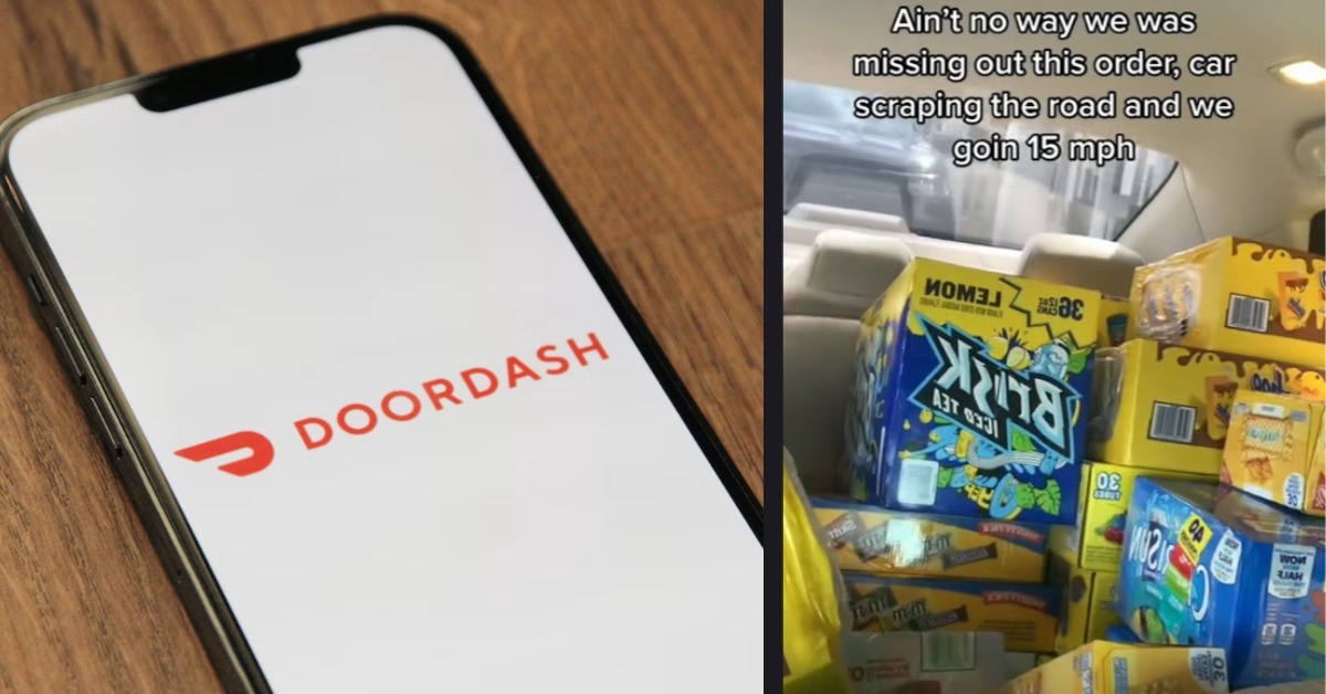 A DoorDash Driver Talked About the $900 Grocery Order They Picked Up in Their Nissan Altima