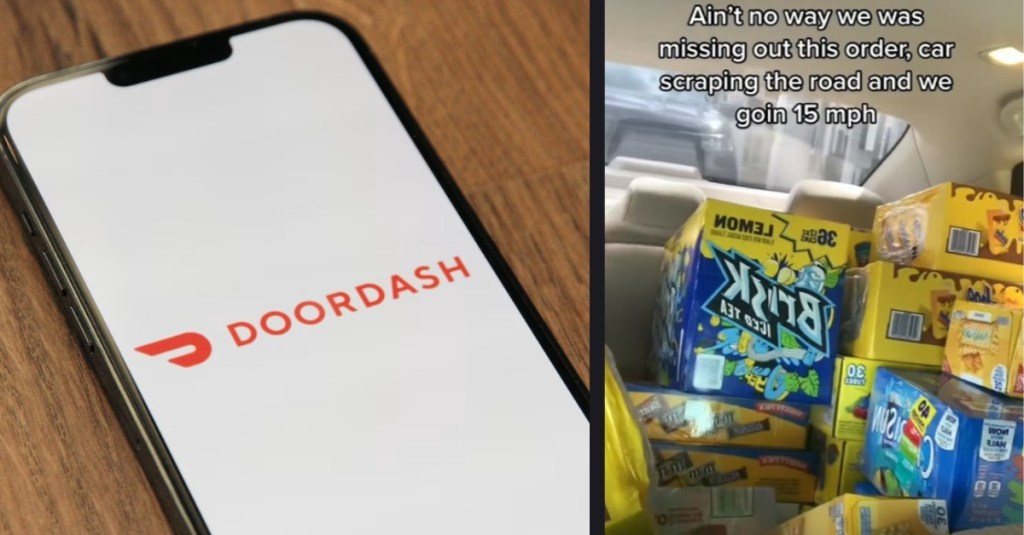 A DoorDash Driver Talked About the $900 Grocery Order  They Picked Up in Their Nissan Altima