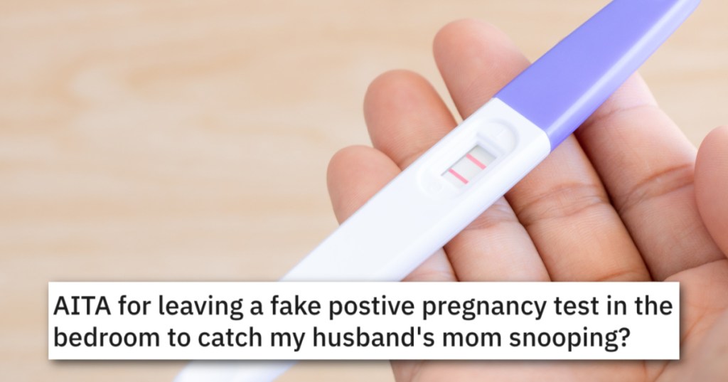 Woman Asks If Faking A Positive Pregnancy Test Is Okay to Catch Mother In Law's Snooping Ways?